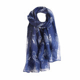 Newest style fashion long style 100% Voile Women Ladies Owl Print Pattern Warm Wrap Shawl Scarf Luxury Brand