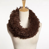Fashion Accessories Womens SCARF RING Fur Scarf Round Collar Shawl Wrap Stole Scarf Women Winter Neckerchief