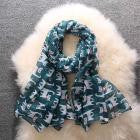 2016 New Designer Scarf 90*180cm Women Ladies Bowknot Cat Print Pattern Long Scarf Warm Wrap Shawl Wonderful Gift