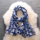 2016 New Designer Scarf 90*180cm Women Ladies Bowknot Cat Print Pattern Long Scarf Warm Wrap Shawl Wonderful Gift