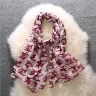 2016 New Designer Scarf 90*180cm Women Ladies Bowknot Cat Print Pattern Long Scarf Warm Wrap Shawl Wonderful Gift