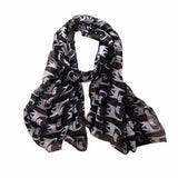 2016 New Designer Scarf 90*180cm Women Ladies Bowknot Cat Print Pattern Long Scarf Warm Wrap Shawl Wonderful Gift