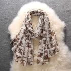 2016 New Designer Scarf 90*180cm Women Ladies Bowknot Cat Print Pattern Long Scarf Warm Wrap Shawl Wonderful Gift