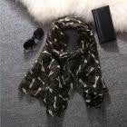 Winter Long Scarf for Women Ladies with Dragonfly Pattern Prints Shawl
